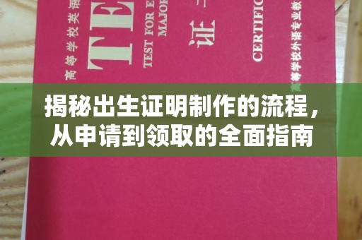 左贡揭秘出生证明制作的流程，从申请到领取的全面指南