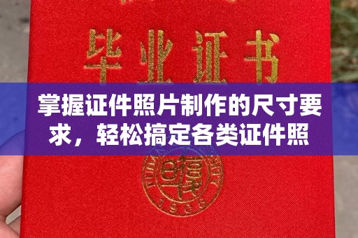 左贡掌握证件照片制作的尺寸要求，轻松搞定各类证件照