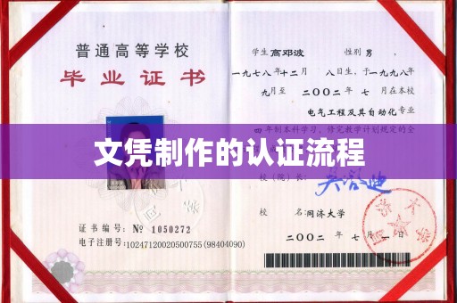 左贡文凭制作的认证流程