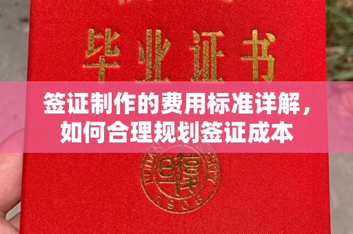 左贡签证制作的费用标准详解，如何合理规划签证成本