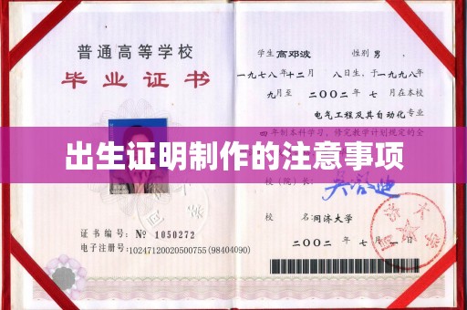 左贡出生证明制作的注意事项